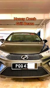 Perodua Bezza 2020-2022 Ready Cut Honeycomb Grill Full Set Top Bottom