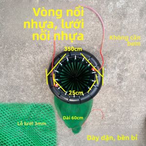 Túi Lưới Câu Cá Chống Trượt Túi Lưới Câu Cá Ngư Dân Túi Lưới Câu Cá Lặn Ngoài Trời Vòng Thép Không Gỉ Túi Lưới Câu Cá Mowin