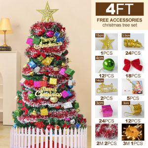 Christmas tree complete set 3/4/5/6FT Christmas tree with decoration accessories for home office store