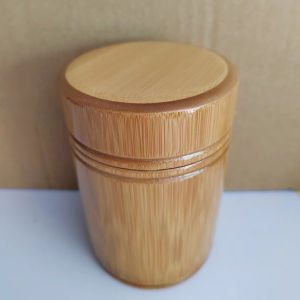 Fine Bamboo Tea Board Bamboo Tea Pot Retro Sealed Bamboo Tea Container Tea Jar Bamboo Pipe Household Bamboo Storage Jar