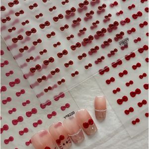 OIMG | 5D Delicate Mini Bow Simple Cute Self-adhesive Nail Art Decals Small Bowknot Daily Casual Manicure DIY Decorative accessories