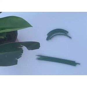 12PCS Green Plant Support Ring Plant Support Stakes Plant Climbing Trellis