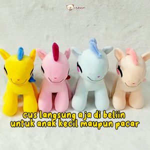 Boneka Kuda Poni Fantasy Unicorn Kecil untuk Anak Halus Premium Lucu Viral oleh Istana Boneka