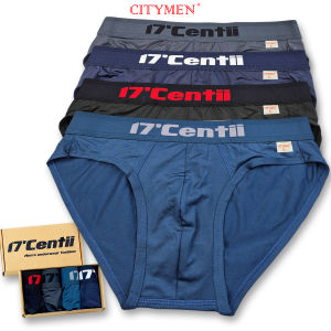 Hộp 4 Quần Sịp Nam vải thun lạnh lưng chữ 17Centii quần lót nam tam giác 312X - CITYMEN