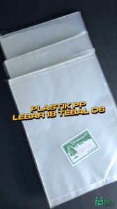 Plastik PP Lebar 18 Tebal 06 18x25 18x30 18x35 Bening Snack Keripik