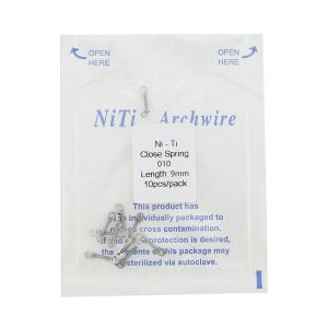 PIORPOY 1Bag Dental Niti Close Spring Orthodontic Closed Coil Spings for Archwire Dentistry Accessories Length 6mm 9mm Dia 0.010