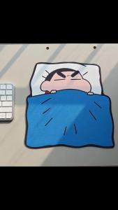 Bandai | Cute Crayon Shinchan Mouse Pad Rubber Non-Slip Base Soft Fabric Surface Anime Desk Mat for Office/Home/Computer