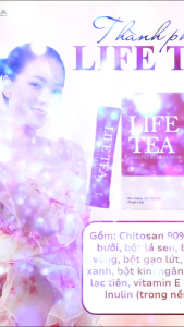 Trà LIFE TEA Giảm Cân Cấp Tốc. Hộp 15 Gói.Tặng Thước Đo+5 Gói Trà Gạo Lứt