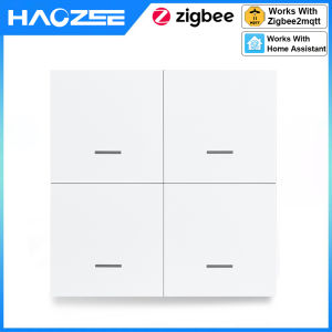 Tuya Smart ZigBee Switch 4 Gang Scenario 12 Scene Switch Push Button Controller Support DeCONZ Zigbee2mqtt Home Assistant