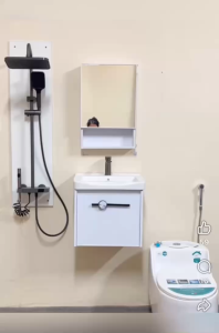 Tủ gương lavabo nhỏ Kích thước 35x50 cm khung nhôm vỏ nhựa PVC cao cấp siêu bền đẹp - TC92cA - Bảo hành 10 năm