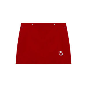 Red High Waist A-Line Mini Skirt Womens Summer Slimming Short Skirt Trendy Girl Commute Style Korean Version Short Skirt