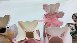 GIFTกล่อง กล่องของขวัญ กล่องของชำร่วย กล่องใส่ขนม ลูกอม ทรงแจกันยุโรปกัน ขนาดเล็ก