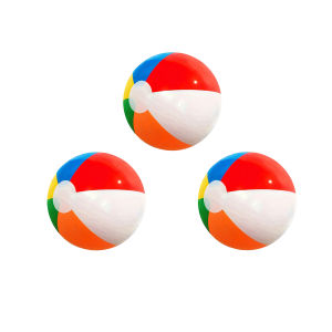 3 Pcs Inflatable Beach Ball Colorful Balloons Swimming Pool Party Water Game Beach Sports Ball Fun Toys for Kids