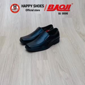 [🥇บาโอจิแท้100%🔢ไซส์39-46🆓ฟรี...ถุงเท้า 1 คู่] BAOJI รองเท้าคัทชูชาย รองเท้าหนังหุ้มส้น รองเท้าทางการชาย รุ่น BJ8006 หล่อเท่ หนังนุ่ม สบายเท้า