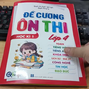 Sách - Đề cương ôn thi - Lớp 4 - Học kì 1 (Qbooks)