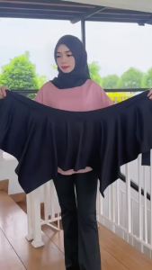 Plus size irregular pants skirt sport casual hiking Zumba gym netball yoga Muslimah sport bootcut pants with skirt pants slack plus size Sport hiking fitness dance skirt pants