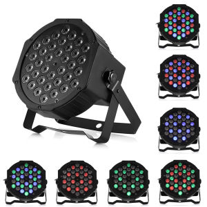 36W RGB LED Disco Ánh Sáng DMX512 Điều Khiển Giọng Nói Cho KTV Thanh Đảng DJ Sân Khấu Chuyên Nghiệp Hiệu Ứng Ánh Sáng Máy Chiếu Mệnh Đèn