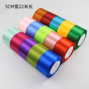 Fabbrica - Pita Satin Mengkilap Lebar 5cm 2inch 1 Roll Untuk Hiasan Kado Parcel Hampers dan Dekorasi