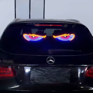 Cool Devil Eyes Light for Cars Trucks Sedans Off-Road Vehicle Windshield Window Demon Eye Blinking Panel 11 Modes