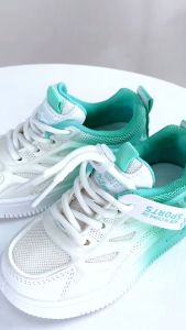 T&H BABIES Two color way Low Cut Sneakers with Gradient design soft sneaker for Kids