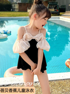 Cute Girl Childrens One-Piece Swimsuit Skirt Style Swimming Costume Kids Fashionable Cute Swimwear Sea Swim Brand