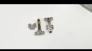 2-20Pcs Stainless Steel Cabinet Door Hinges Hydraulic Damper Buffer Soft Close Quiet Wardrobe Door Concealed Hinges with Screws