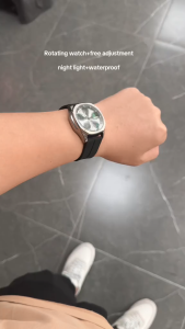 【 Gift Box 】 New car wheel hub rotating quartz trendy and fashionable waterproof mens watch