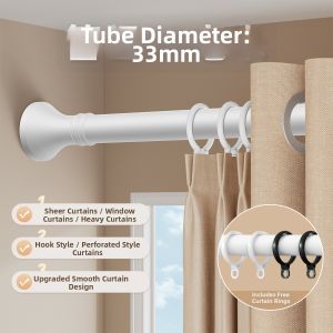 MOLORE | Hole-free Installation Roman Rod Curtain Rod Adjustable