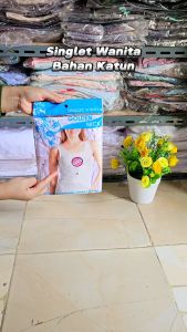 Singlet Wanita Golden Nick | Kaos Dalam Wanita / Tanktop Cewek Putih Bahan Katun Lembut