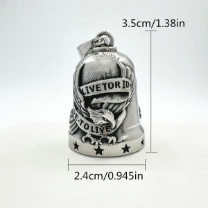 Ride To Live Pendant 316L Stainless Steel Jewelry Jingle Bell Stars Motorcycles Man Pendant