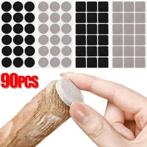 Feelife แผ่นรองขาเก้าอี้ทำจากผ้าสักหลาดมีกาวในตัว90/18ชิ้นวัสดุบุเฟอร์นิเจอร์เสื่อเนื้อแข็งปกป้องพื้นหมวก Kaki Kaki Meja ก้นกลมกันแผ่นขัด