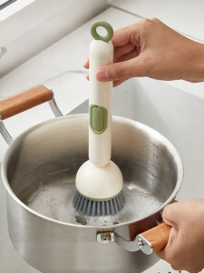 MODERN SWEETHOME | Non Scratch Kitchen Cleaning Brush Long Handle