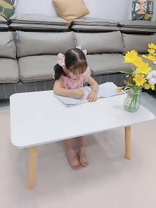 Meja Kopi Kayu Meja Ruang Tamu Multifungsi Meja Samping Serbaguna Meja Kopi Santai Meja anak