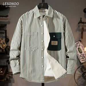 LIANSENNIAO | Stripe Color Block Stylish Shirt