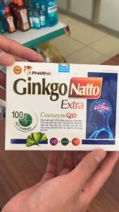 Viên uống hoạt huyết GINKGO NATTO EXTRA hộp 100 viên. Giúp tăng cường lưu thông máu.