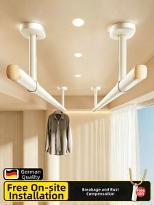 BIREN | Easy-to-Install Fixed Balcony Aluminum Drying Pole