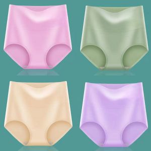 High Waist Tummy Control Buttocks Lifting Antibacterial Breathable Cotton Underwear