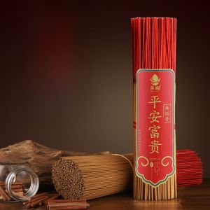 Natural Sandalwood Bamboo Sticks Incense 1000 Pieces Guanyin Peaceful Incense Smokeless Offering God Buddha Incense Worship