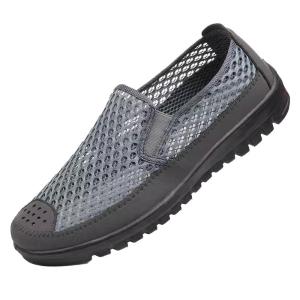 JIFANPAUL | Breathable Mesh Casual Shoes for Men Lightweight Slip-resistant Slip-on