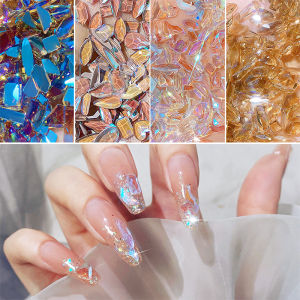 100Pcs Mix Rhinestone Crystal AB Charm Luxury Nail Art Flatback Gems for 3D Decorations Glitter Manicure Nail Gems DIY 2021