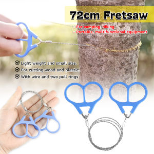BIBLIO 72cm Fretsaw Stainless Steel Hand Rope Chain Saw Camp Hike Outdoor hand Tool