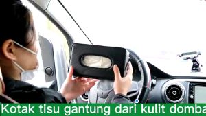 Kotak Tisu Mobil Kulit PU Car Visor Tisu Box Tisu Box Mobil Holder Kotak Tisu Naungan Matahari Mobil