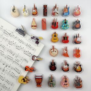 Cute Music Note Clip Bookmarks Lovely Song Sheet Clips Gift Music Books Clip on Snack Clips Adorable PP Small Clips Journaling