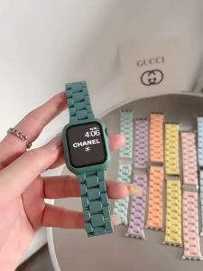 สายนาฬิกาเรซินสีลูกสำหรับ Apple iPhone 11 Pro Max คู่มือ 45mm 44mm 42mm 40mm 38mm 39mm 38mm 37mm 35mm 32mm 2/1