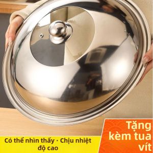 JINGZHIYU | Nắp Kính Trong Suốt Đa Năng 34cm