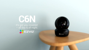 EZVIZ C6N 2MP Black Smart IP Camera Wireless CCTV Wifi Indoor Pan & Tilt