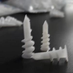 100Pcs Self Drilling Wall Threaded Anchors Drywall Plastic Auger Anchors