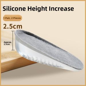 XIANZHAO | Invisible Height-Increasing Insoles for Women Shock-Absorbing Silicone Soft Bottom Comfortable Anti-Pain
