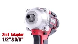 IRONHOOF Mesin Bor Impact Baterai 388V Bor Baterai 17mm Impact Wrench Brushless Impact Tool 420N.M