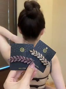 Tamia Rhinestone Wheat Ear Duckbill Clip: A High-end Women's Hair Accessory